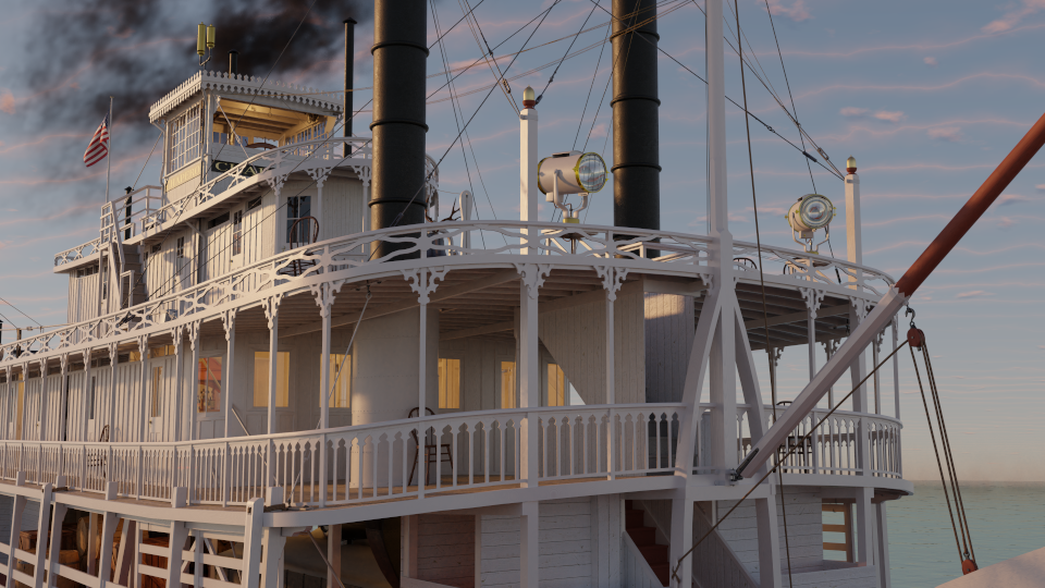 Green River Steamboat Chaperon: Front view - Rendering by Jens Mittelbach, CC BY 4.0