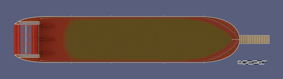 Green River Steamboat Chaperon: Orthographic bottom view - Rendering by Jens Mittelbach, CC BY 4.0